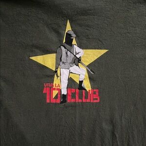 Pearl Jam Viva La Ten Club Freedom Fighter soldier 2001 Riot Act Tour tee / XL